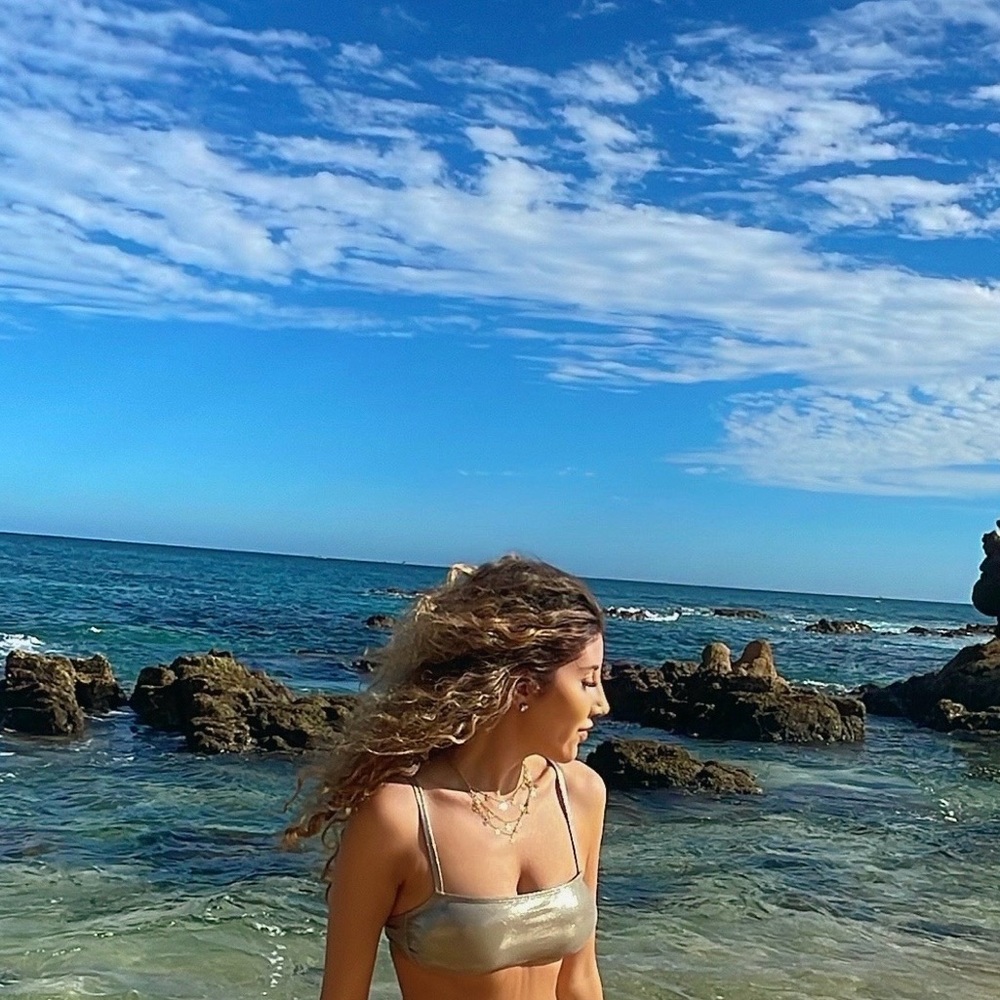 Metallic Bikini Set Swimwear - Picture 3 of 8